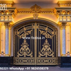 House Gate Design 2114, Telescopic Gate Design Residential Gate-wpc Wood Gate