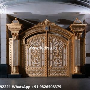 Latest Main Gate Design, Steel Gate New Design 2026 Residential Gate-wpc Wood Gate