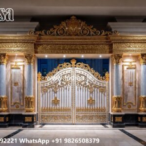 Front Gate Grill Design, Square Pipe Main Gate Design Residential Gate-wpc Wood Gate