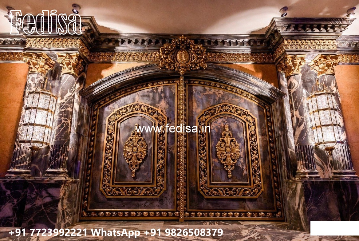 Fence Grill Design, Compound Design Gate Residential Gate-wpc Wood Gate