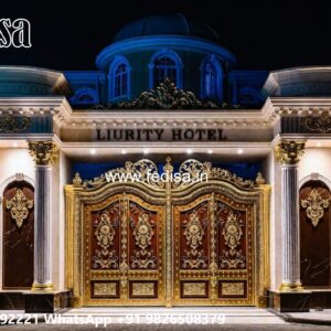 Gate Grill Ka Design, Readymade Gate Design Residential Gate-wpc Wood Gate