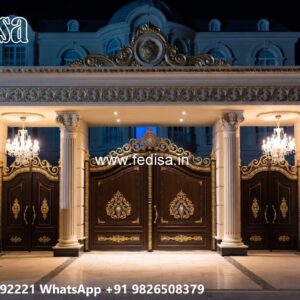 Fence Grill Design, Front Design Gate Residential Gate-wpc Wood Gate