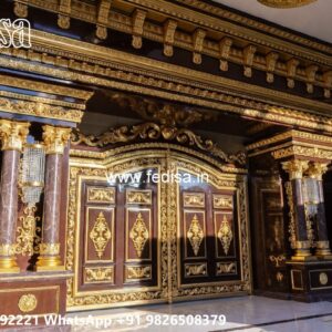 Iron Pipe Gate Design, Front Gate Door Design Residential Gate-wpc Wood Gate