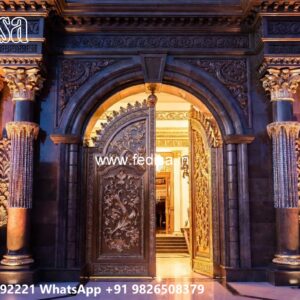 Front Gate Grill Design, Modern House Gates And Fences Designs Residential Gate-wpc Wood Gate