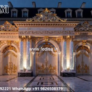 Front Gate Grill Design, Gate For Main Door Residential Gate-wpc Wood Gate