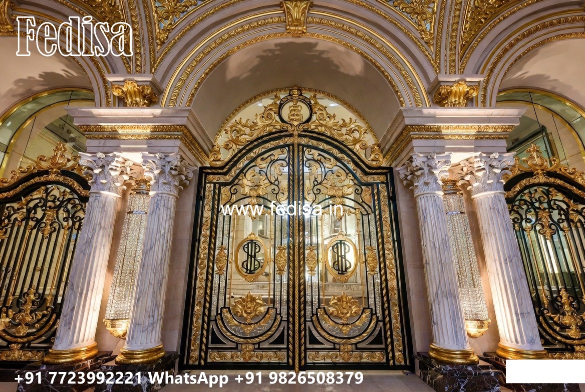 113 Fold Gate Design, Main Gate For House Design Residential Gate-wpc Wood Gate