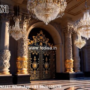 Round Gate Design, Two Gate Design Residential Gate-wpc Wood Gate