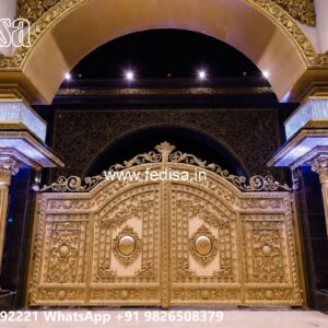 Front Gate Grill Design, Iron Fence Designs For Homes Residential Gate-wpc Wood Gate