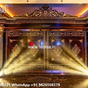 Fence Grill Design, Ghar Main Gate Design Residential Gate-wpc Wood Gate