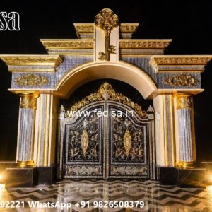 House Gate Design 2132, Wood Gate Frame Design Residential Gate-wpc Wood Gate