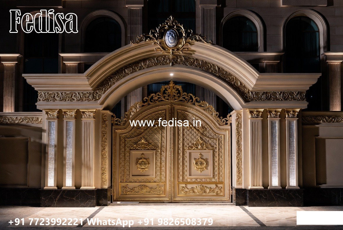 117 Fold Gate Design, New Latest Gate Design Residential Gate-wpc Wood Gate