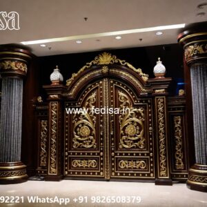 Latest Main Gate Design, Modern Courtyard Gate Residential Gate-wpc Wood Gate