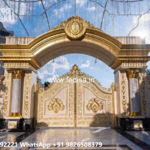 Front Gate Grill Design, Front Gate Sliding Design Residential Gate-wpc Wood Gate