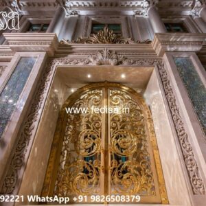 Gate Grill Ka Design, Home Single Gate Design Residential Gate-wpc Wood Gate