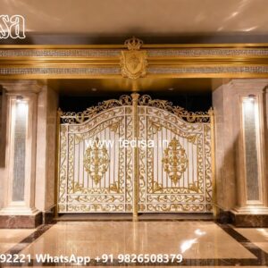 Gate Grill Ka Design, Gate Design Flower Residential Gate-wpc Wood Gate