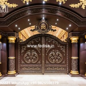 Front Gate Grill Design, Small Gate Grill Design Residential Gate-wpc Wood Gate