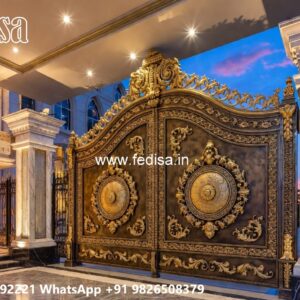 Gate Grill Ka Design, Compound Safety Grill Residential Gate-wpc Wood Gate