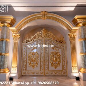 House Gate Design 2141, Factory Main Gate Design Catalogue Residential Gate-wpc Wood Gate