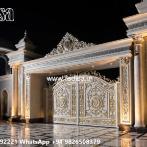 Round Gate Design, Design Of Steel Gate Of House Residential Gate-wpc Wood Gate