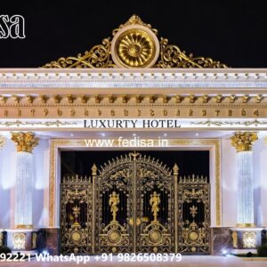 Latest Main Gate Design, Modern Boundary Gate Design Residential Gate-wpc Wood Gate