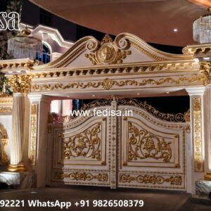 Angle Bar Gate Design, Corrugated Metal Gate Designs Residential Gate-wpc Wood Gate