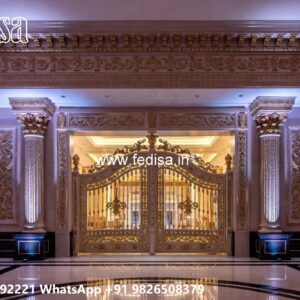 Iron Pipe Gate Design, Design Gate Ka Design Residential Gate-wpc Wood Gate