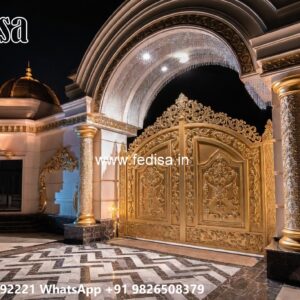 Front Gate Grill Design, Front Sliding Gate Designs For Houses Residential Gate-wpc Wood Gate