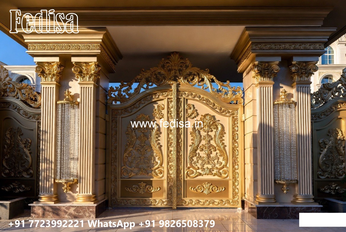 131 Fold Gate Design, Best Gate Design For House Residential Gate-wpc Wood Gate