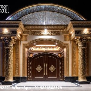 Fence Grill Design, Front Gate Upper Design Residential Gate-wpc Wood Gate