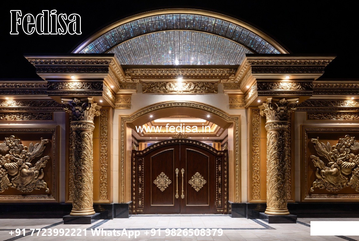 Fence Grill Design, Front Gate Upper Design Residential Gate-wpc Wood Gate