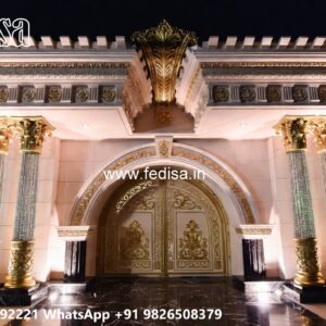 Latest Main Gate Design, Main Gate Pipe Design New Residential Gate-wpc Wood Gate