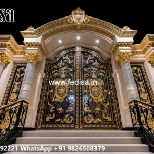 Round Gate Design, Ss Door Gate Design Residential Gate-wpc Wood Gate