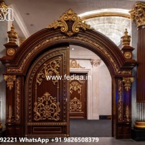 Front Gate Grill Design, Building Entry Gate Design Residential Gate-wpc Wood Gate