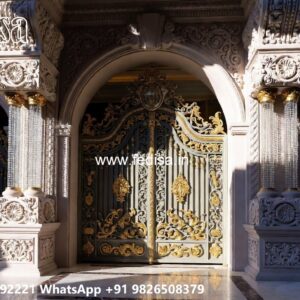 Round Gate Design, Rolling Main Gate Design Residential Gate-wpc Wood Gate