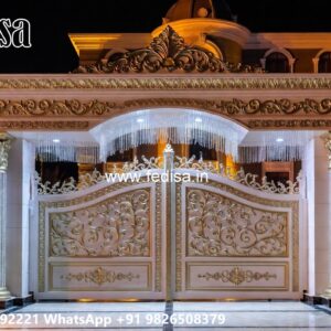 Gate Grill Ka Design, Pipe Wala Gate Design Residential Gate-wpc Wood Gate