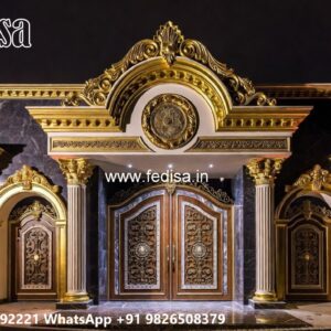 House Gate Design 2151, Steel Gate Design Main Gate Residential Gate-wpc Wood Gate