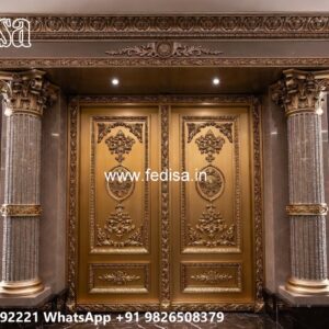 Round Gate Design, Main Gate Iron Grill Design Residential Gate-wpc Wood Gate