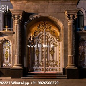 136 Fold Gate Design, House Gate Entrance Design Residential Gate-wpc Wood Gate