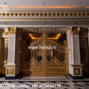 Front Gate Grill Design, Main Gate Single Door Iron Gate Design Residential Gate-wpc Wood Gate