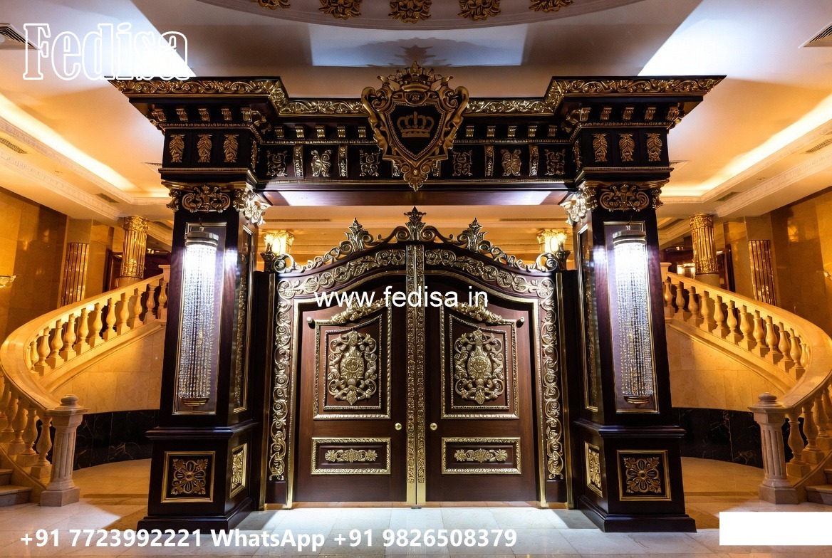 138 Fold Gate Design, Grill Gate New Design Residential Gate-wpc Wood Gate