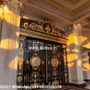 Front Gate Grill Design, Main Gate Grill Design 2026 Residential Gate-wpc Wood Gate