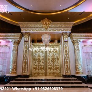 Round Gate Design, Full Main Gate Design Residential Gate-wpc Wood Gate