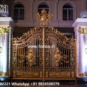 Round Gate Design, Main Gate Design Ss Residential Gate-wpc Wood Gate