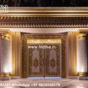 Round Gate Design, Grill Fencing Design Residential Gate-wpc Wood Gate