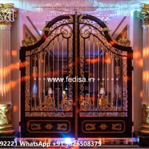 Gi Pipe Gate Design, Modern Gate Design Residential Gate-wpc Wood Gate