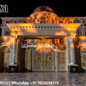 Fabrication Gate Design, Main Gate Design 2026 Residential Gate-wpc Wood Gate