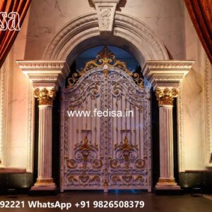 Gi Pipe Gate Design, Single Gate Design Residential Gate-wpc Wood Gate