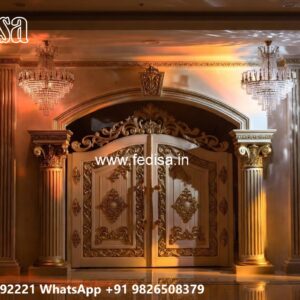 Black Gate Design, Steel Main Gate Design Residential Gate-wpc Wood Gate