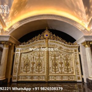 Modern Sliding Gate Design, Boundary Gate Design Residential Gate-wpc Wood Gate