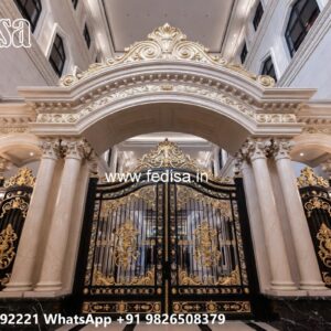 Gi Pipe Gate Design, Main Gate Design 2026 Steel Residential Gate-wpc Wood Gate